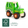 Small Foot Drevený traktor zelený