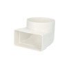 Přechodka - koleno 90° VENTS 521 - 100mm/55x110mm PVC