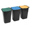 Kôš odpadkový triedený odpad 3x50L HEIDRUN