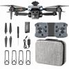 DRON S KAMEROU K6 MAX PILOT HD HEADLESS 3 KAMERY OBCHÁDZANIE PREKÁŽOK