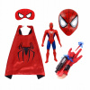 Kostým pre chlapca- Spiderman outfit figurín Cape Mask set 4in1 (Spiderman outfit figurín Cape Mask set 4in1)