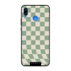 Lesklý kryt Mobiwear Glossy - Huawei Nova 3 - GA58G Zelená a béžová šachovnice (Prémiové lesklé pouzdro, obal, kryt Mobiwear Glossy na mobil Huawei Nova 3 - GA58G Zelená a béžová šachovnice, materiál