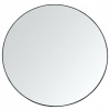 Okrúhle nástenné zrkadlo 90 cm ČIERNE