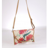 Listová kabelka cez rameno zo syntetickej rafie Kbas kvetinová