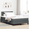 zahrada-XL Posteľ boxspring s matracom Tmavo šedá 120 x 200 cm látka 3338756