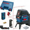 Bosch Krížovo-bodový laser GCL 2-50 s držiakom + stropná svorka + prijímač s držiakom, kufor 0601066F01