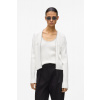SVETER KARL LAGERFELD CHAIN DETAIL KNIT CARDIGAN WHITE