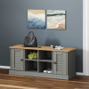 Lavica na topánky VIGO, sivá 106x35x45 cm, borovicový masív-ForU-353180