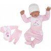 Detský komplet - Baby Set Zyzio & Zuzia 50 biela, ružová 2 ks. (2. súprava vhodného sledovania laviu do nemocnice 50)