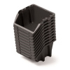 Prosperplast BINEER SHORT SET Plastové úložné boxy 10 kusov, 180x98x118mm, čierny KBISS12