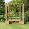 Pergola drevo VidaXL oblúk 198 cm
