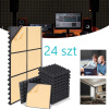 24x SAMOLEPIACE AKUSTICKÉ PANELY NA STENU 30X30X5CM - POHLCUJÚ HLUK