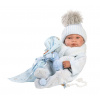 Llorens New Born chlapček 84337 - realistická bábika s celovinylovým telom 43 cm