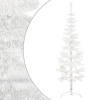Umelý vianočný polovičný stromček so stojanom, biely 120 cm-ForU-344564