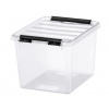 Úložný box, plastový, 3 l, čierne úchytky, SMARTSTORE 