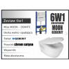 WC MISA - Sada GEBERIT: miska + rám + gombík + podložka + konzola (WC MISA - Sada GEBERIT: miska + rám + gombík + podložka + konzola)