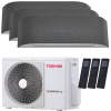 Klimatizácia Toshiba Haori multisplit 3x 2,5kW + vonkajšia 5,2kW