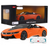 RAMIZ RASTAR auto BMW I8 Roadster 1:12 -oranžové (Rastar RC model, gumové kolesá)