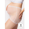 Carriwell 4 PACK Nohavičky do pôrodnice pracie 4 biela uni