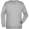 James & Nicholson Mikina JN 794, pánská COT02079403413-grey heathe 3XL Melír šedá