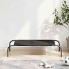 vidaXL Vyvýšená posteľ pre psa Black 90x50x20 cm Oxford Fabric Steel - Čierna - 264958-281596