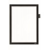 Informačný panel, A4, samolepiaci, na písanie poznámok, DURABLE DURAFRAME NOTE, čierna