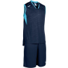 Joma Basketbalový set CAMPUS SET BASKET DARK NAVY-FL TURQUIOSE SLEEVELES Veľkosť: 4XL