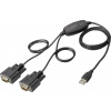 Digitus USB, sériový adaptér [1x USB 2.0 zástrčka A - 2x D-SUB zástrčka 9pólová] DA-70158 1.20 m