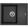 Granitový drez Sinks LINEA 600 N Metalblack