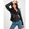 Dámske sako s ramienkom a zipsami na rukávoch LUCIA čierna