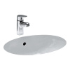 LAUFEN Birova vstavané umývadlo k zabudovaniu zospodu, bez otvoru, s prepadom, 530 x 405 mm, biela, H8111910000001