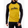 Mikina Sensor Coolmax Thermo - mustard/black
