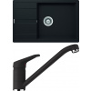 Set Schock S19-1 (dřez Manhattan D-100LS Onyx + baterie Cosmo Onyx)