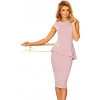 Elegantné ružové šaty VANESSA 192-2 XL