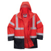 PORTWEST EXECUTIVE 5v1 S768 / Reflexná HI-VIS bunda 5v1 - červená / námorná modrá XL