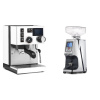 Rancilio Silvia BC PID, white + Eureka Atom 60, chrome