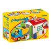Playmobil Playmobil 1.2.3 70184 Sklápacie auto s garážou