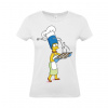 B&C Dámske tričko Marge Simpson - S, Biela