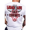 Legal Life pánské triko BAD COWBOYS bílá velikost: L