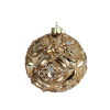 VIANOČNÁ GUĽA sklo ozdobná 10/19cm ZLATÁ
