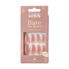 Kiss Bare But Better umelé nechty nude glow, 1 bal.