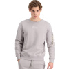 Alpha Industries Organics EMB Sweater mikina pánska Organic Grey Veľkosť: 3XL, Farba: šedá