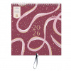 Busy B Rodinný nástenný kalendár Burgundy Ribbon 2026