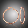 Victoria Filippi Stainless Steel Ocelové náušnice Noema Rose Gold - kruhy, chirurgická ocel,průměr 4 cm E18110-8/2 Zlatá 4 cm