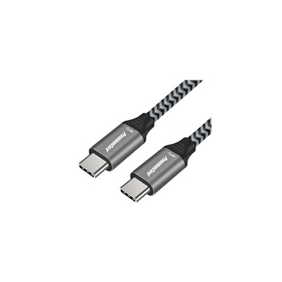 PREMIUMCORD Kabel USB 3.2 Gen 1 USB-C (M/M), bavlněný oplet, 1,5m ku31ct15