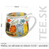 HRNČEK Mačky na záhrade – so sitkom 0,43l – porcelán – darčeková krabička