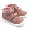 Protetika dievčenská celoročná obuv Barefoot NIRA OLD PINK hnedá