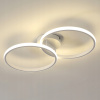 Stropné svietidlo Riserva biele moderné LED 2 svetelné body 30 cm