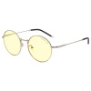 Okuliare na počítač GUNNAR Ellipse Silver, jantárové sklá (ELL-11001)