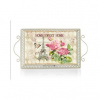Home Decor Podnos plechový Home Sweet 41x23x4,5/9 cm